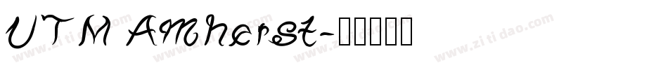 UTM Amherst字体转换